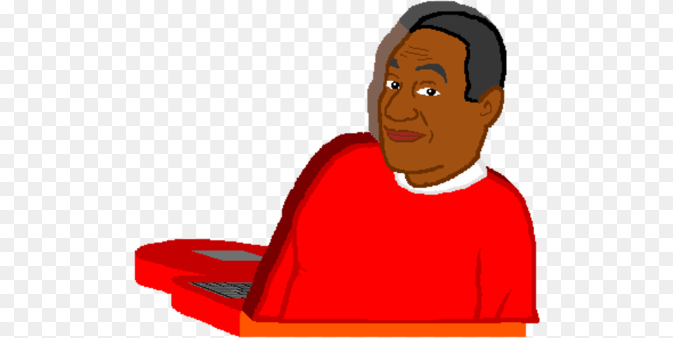Bill Cosby Bill Cosby Laptop Homestuck, Computer, Electronics, Reading, Person Free Png
