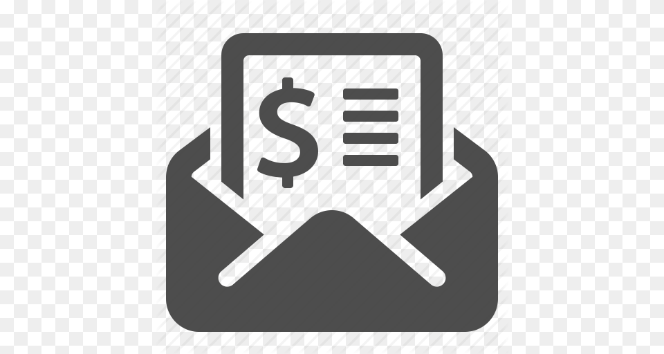 Bill Envelope Invoice Letter Mail Money Tax Icon, Symbol, Blackboard, Text Free Transparent Png