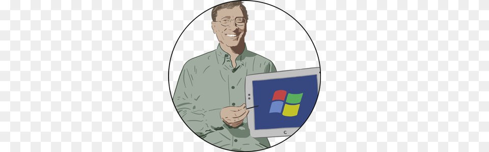 Bill Gates Clipart, Computer, Electronics, Adult, Male Free Png