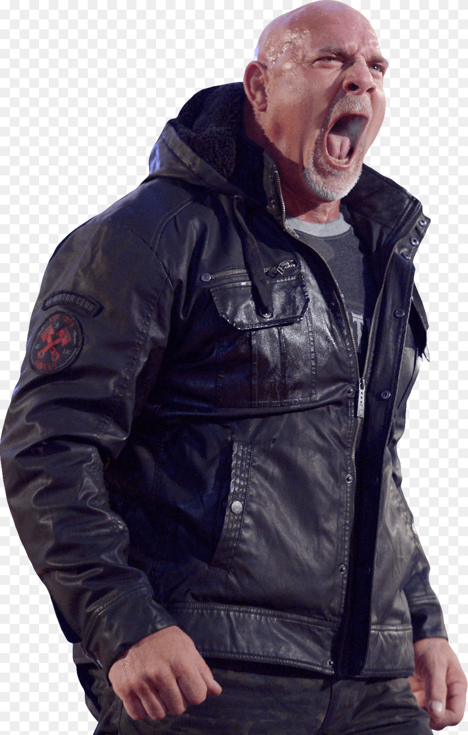 Bill Goldberg Goldberg And Paul Heyman, Clothing, Coat, Jacket, Face Png Image