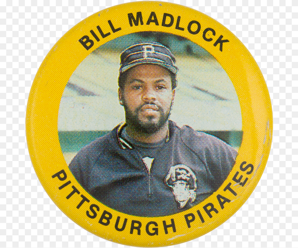 Bill Madlock Pittsburgh Pirates Sports Button Museum Emblem, Adult, Person, People, Man Png Image