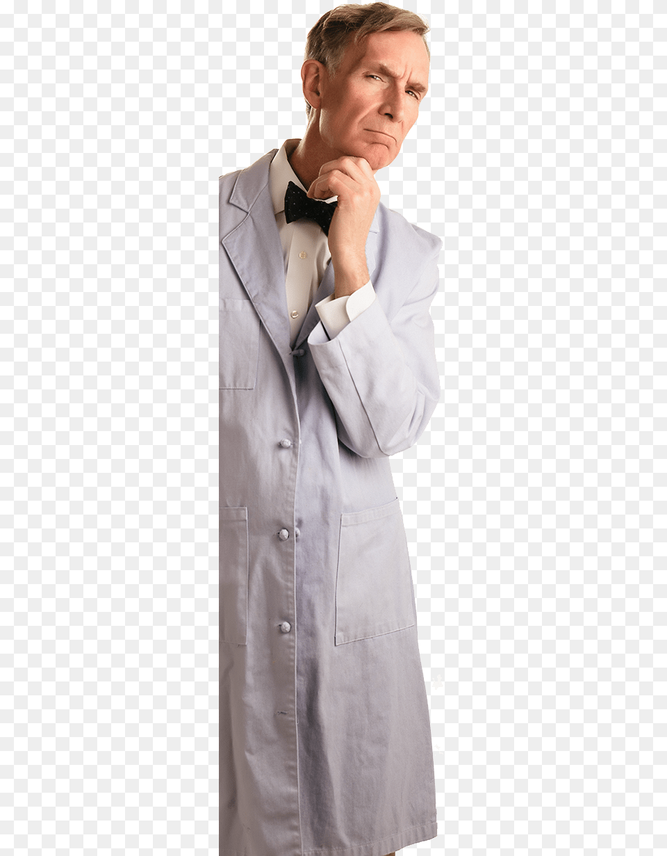 Bill Nye No Background, Shirt, Clothing, Coat, Lab Coat Free Transparent Png