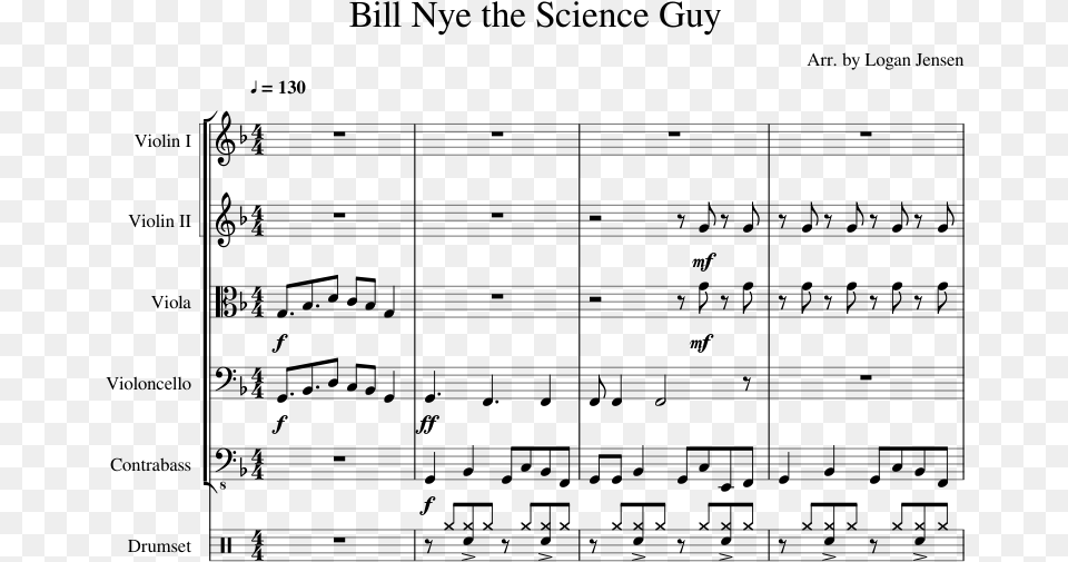 Bill Nye The Science Guy Sheet Music For Violin Viola, Gray Png Image