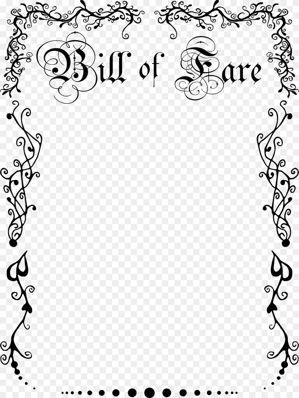 Bill Of Fare Clipart, Art, Floral Design, Graphics, Green Png Image