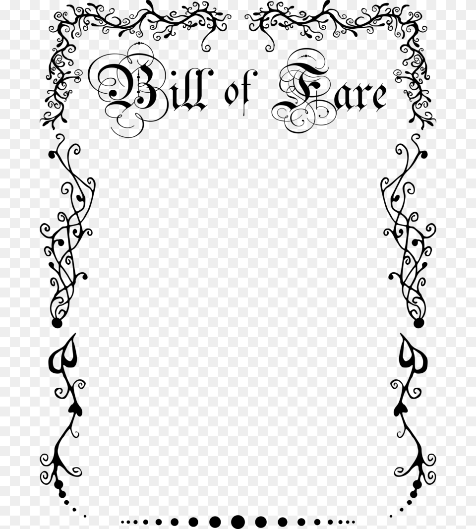 Bill Of Rights Border, Gray Free Png