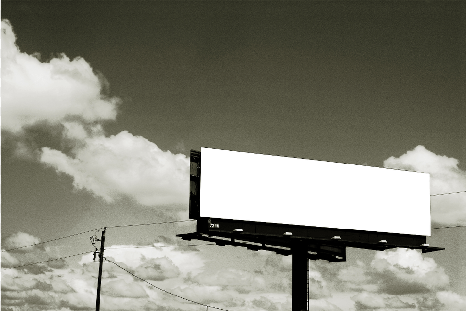 Billboard Blank Freetoedit Billboard, Advertisement, Utility Pole Free Png Download