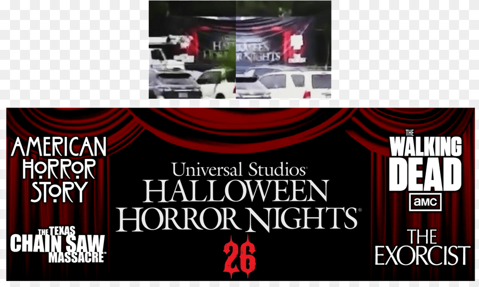 Billboard Halloween Horror Nights 26 Publix, Advertisement, License Plate, Transportation, Vehicle Free Png Download