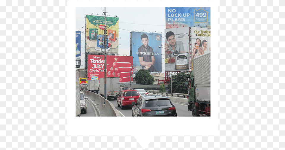 Billboard Signs In San Roque San Roque, License Plate, Advertisement, Vehicle, Truck Free Transparent Png