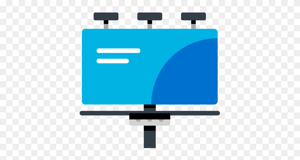 Billboard Simple Multicolor Icon With And Vector Format, Advertisement, Computer Hardware, Electronics, Hardware Png Image