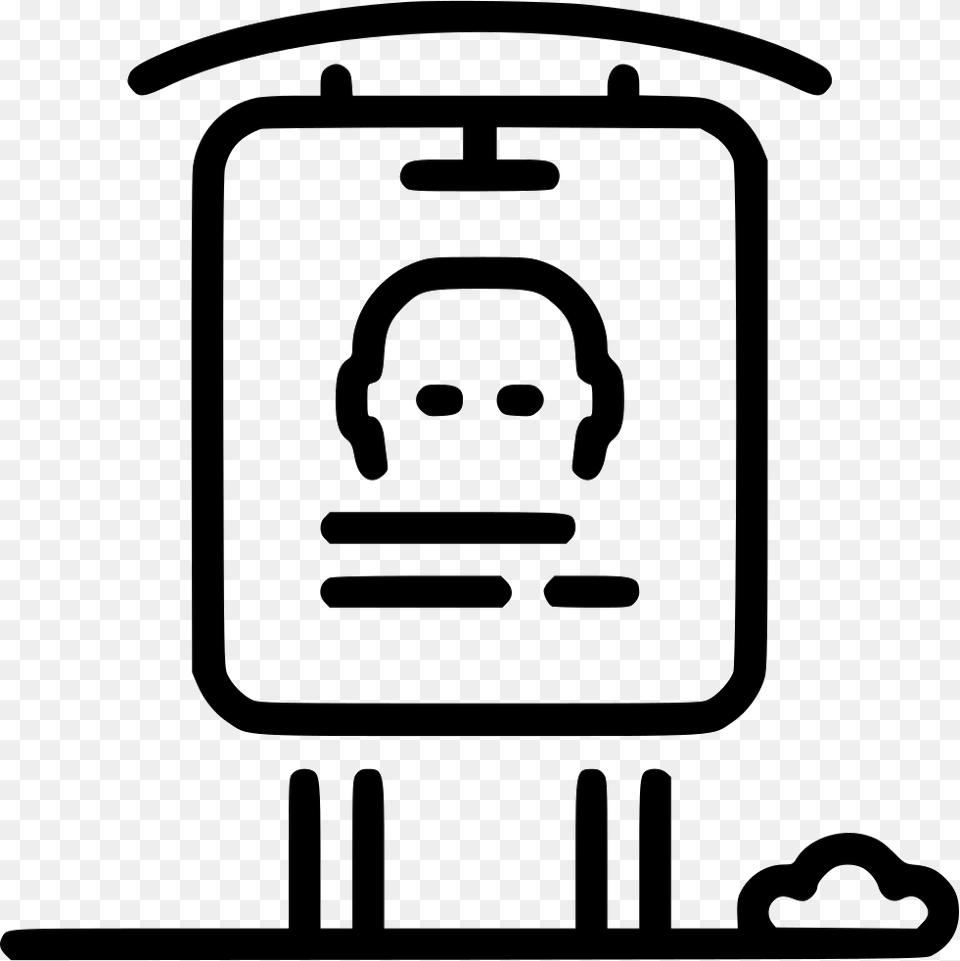 Billboard Small Small Billboard Icon, Stencil, Face, Head, Person Free Png Download