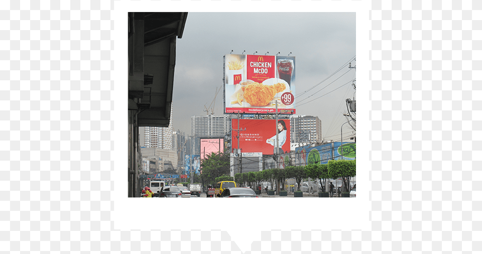 Billboards In Edsa Edsa, Advertisement, Urban, City, Metropolis Free Png
