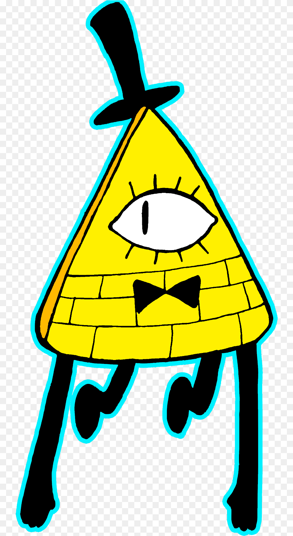 Billcipher Gravityfalls Cartoon Pyramid Eye Yellow, Person, Animal, Clothing, Hat Free Png