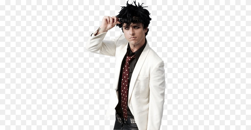 Bille Joe Amstrong White Suit Sticker Billie Joe Armstrong, Accessories, Shirt, Tie, Jacket Free Transparent Png