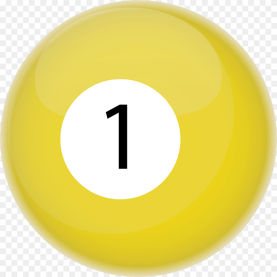 Billiard Ball High Quality Image 1 Ball In Pool, Number, Symbol, Text, Disk Png