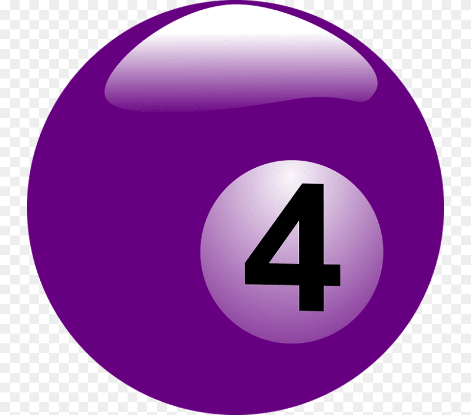 Billiard Ball Images Billiard Ball Number, Purple, Sphere, Symbol, Text Free Transparent Png