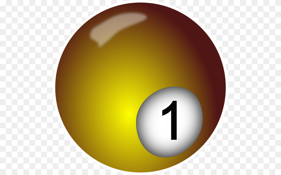 Billiard Ball Yellow Clip Art, Sphere, Number, Symbol, Text Free Transparent Png