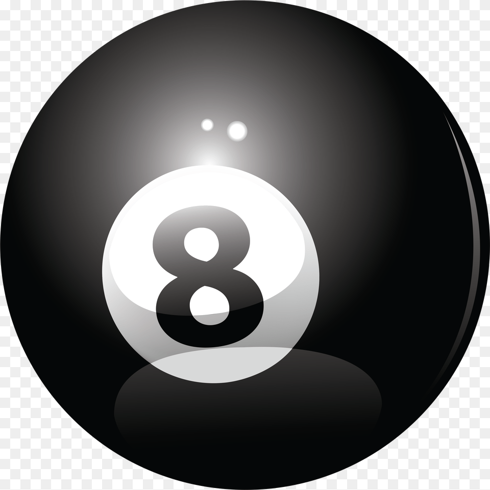 Billiard Pool Ball, Text, Symbol, Number, Sphere Free Png Download
