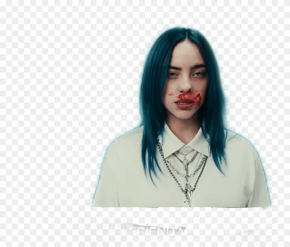 Billie Eilish Bad Guy Billie Eilish Bad Guy Sticker, Woman, Adult, Face, Female Free Png