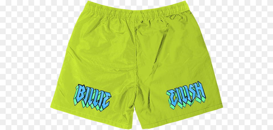 Billie Eilish Flames Shorts Board Short, Clothing, Skirt, Swimming Trunks Free Png