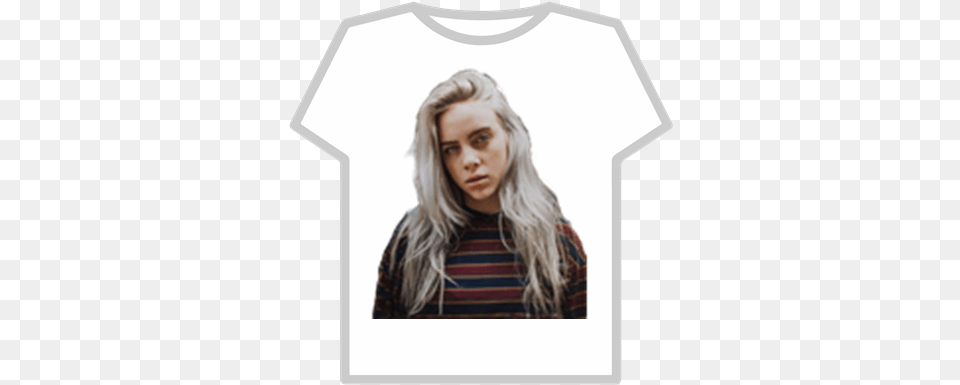 Billie Eilish Roblox Username Billie Eilish Snapchat, Adult, T-shirt, Shirt, Person Png Image