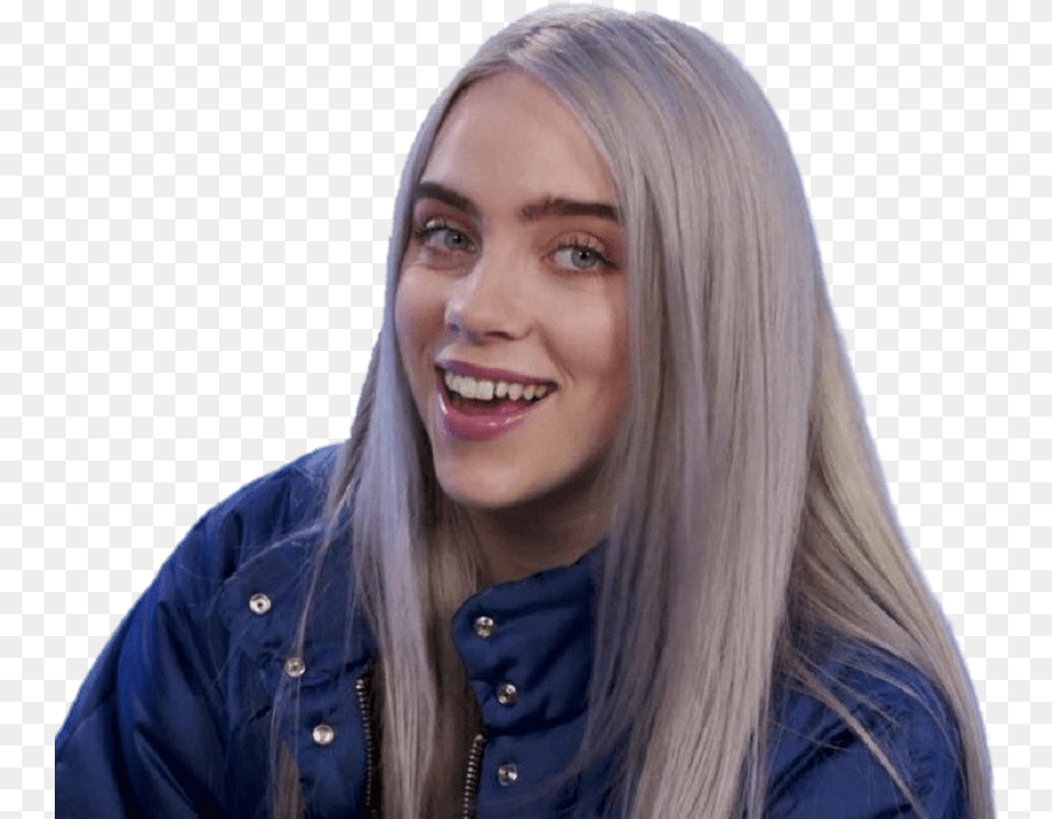 Billie Eilish Smiling Stickers De Billie Eilish, Adult, Smile, Portrait, Photography Free Transparent Png