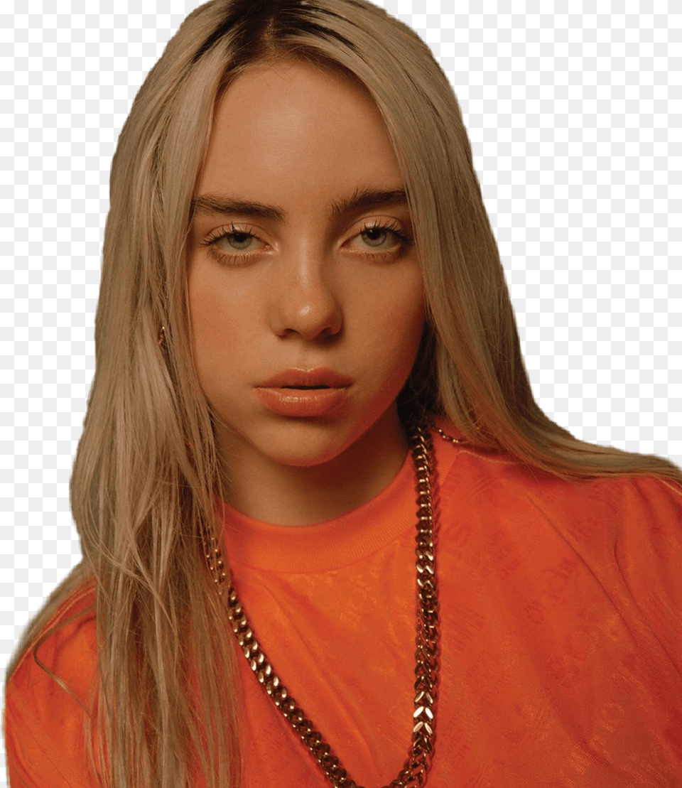 Billieeilish Billieeilishedits Billiejoearmstrong Billie Eilish Blonde Hair, Person, Woman, Adult, Female Free Png Download