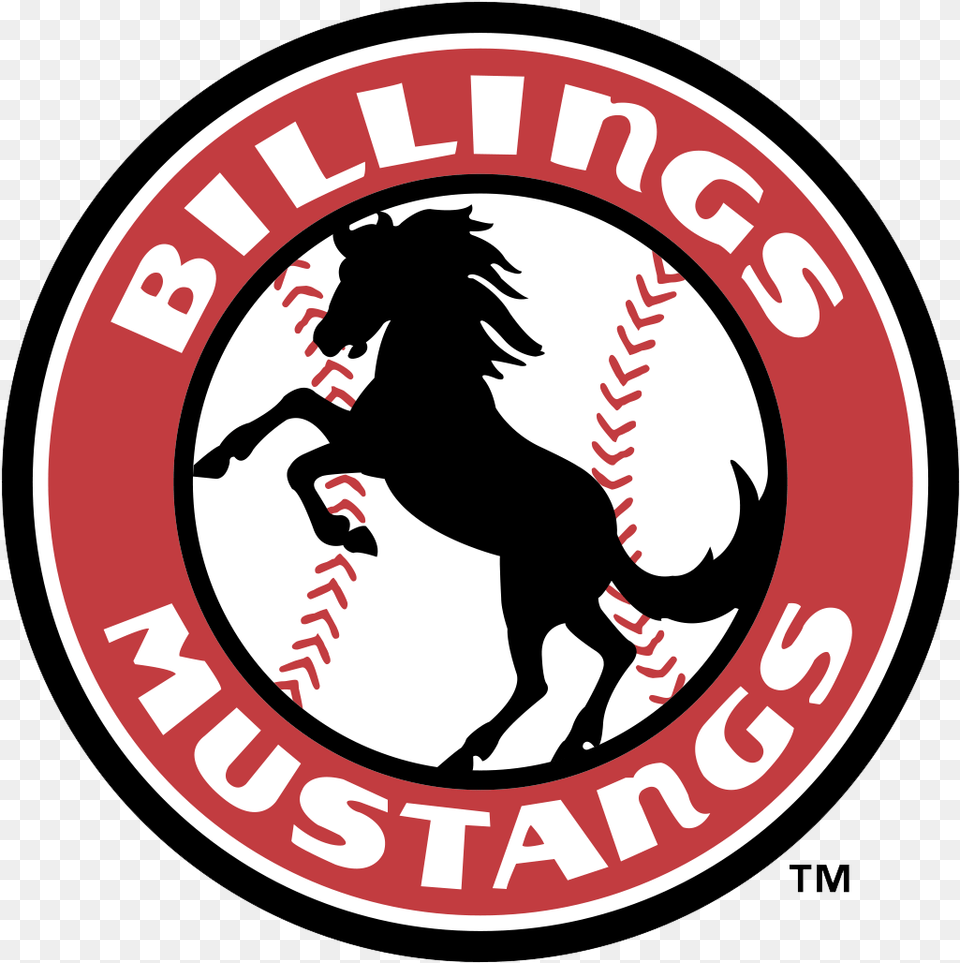 Billings Mustangs Logo And Symbol Billings Mustangs, Emblem, Animal, Horse, Mammal Free Png Download