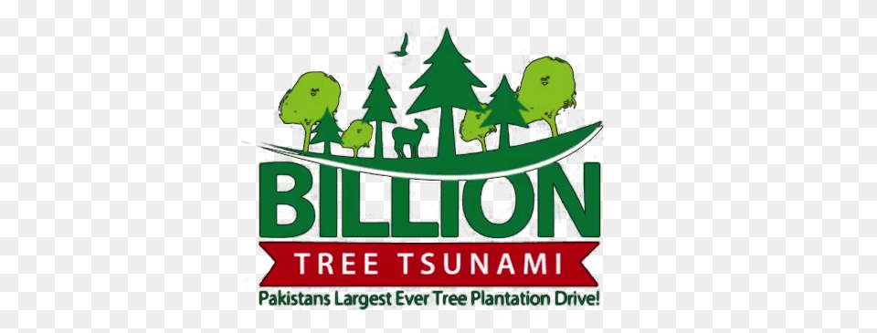 Billion Tree Tsunami Logo, Advertisement, Poster, Animal, Zoo Png Image