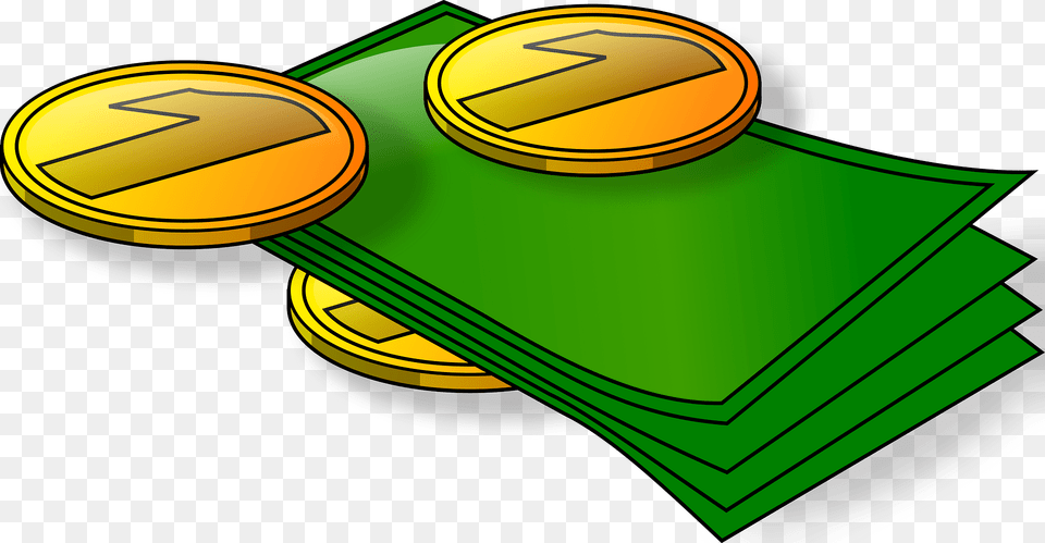 Bills And Coins Clipart, Green Png Image