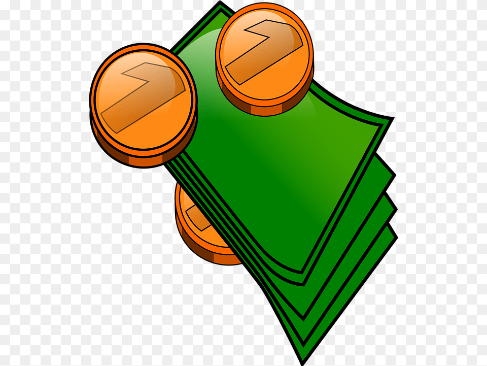 Bills And Coins Clipart, Coin, Money Free Png
