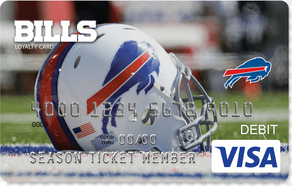 Bills Bucks Loyalty Card Program Buffalo Bills, Helmet, American Football, Football, Person Free Transparent Png