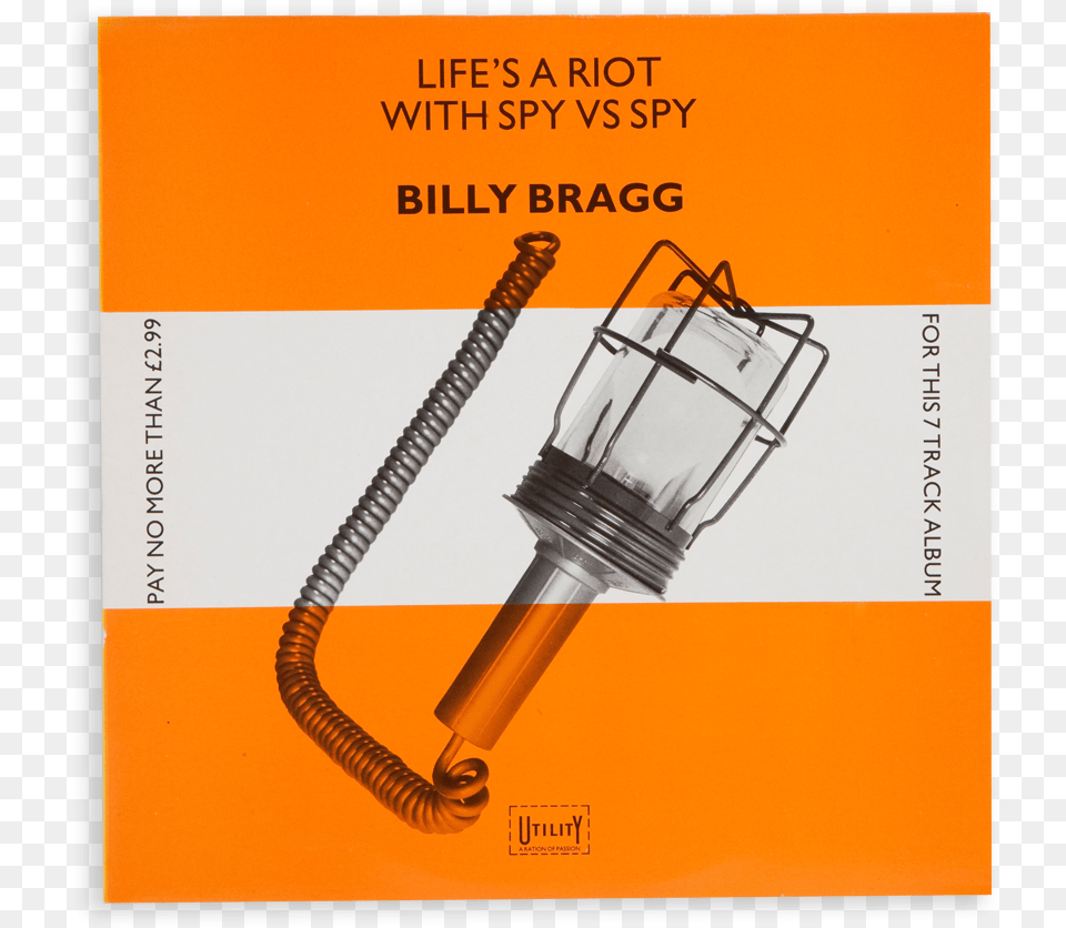 Billy Bragg Lifes A Riot, Lamp, Glass, Coil, Spiral Free Png Download