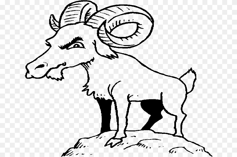 Billy Goat Coloring, Gray Png