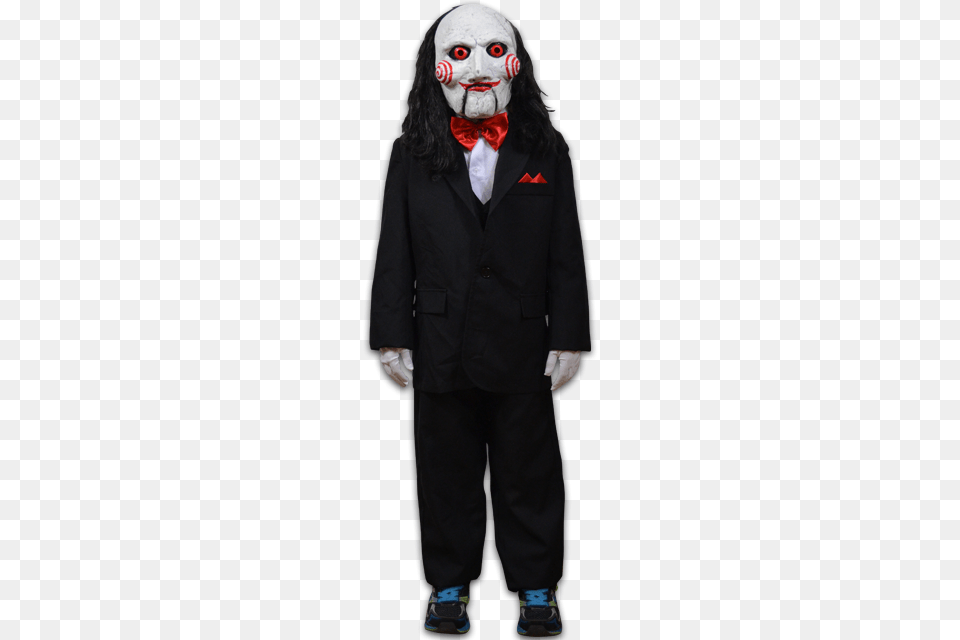 Billy The Puppet Costume, Clothing, Coat, Performer, Person Png