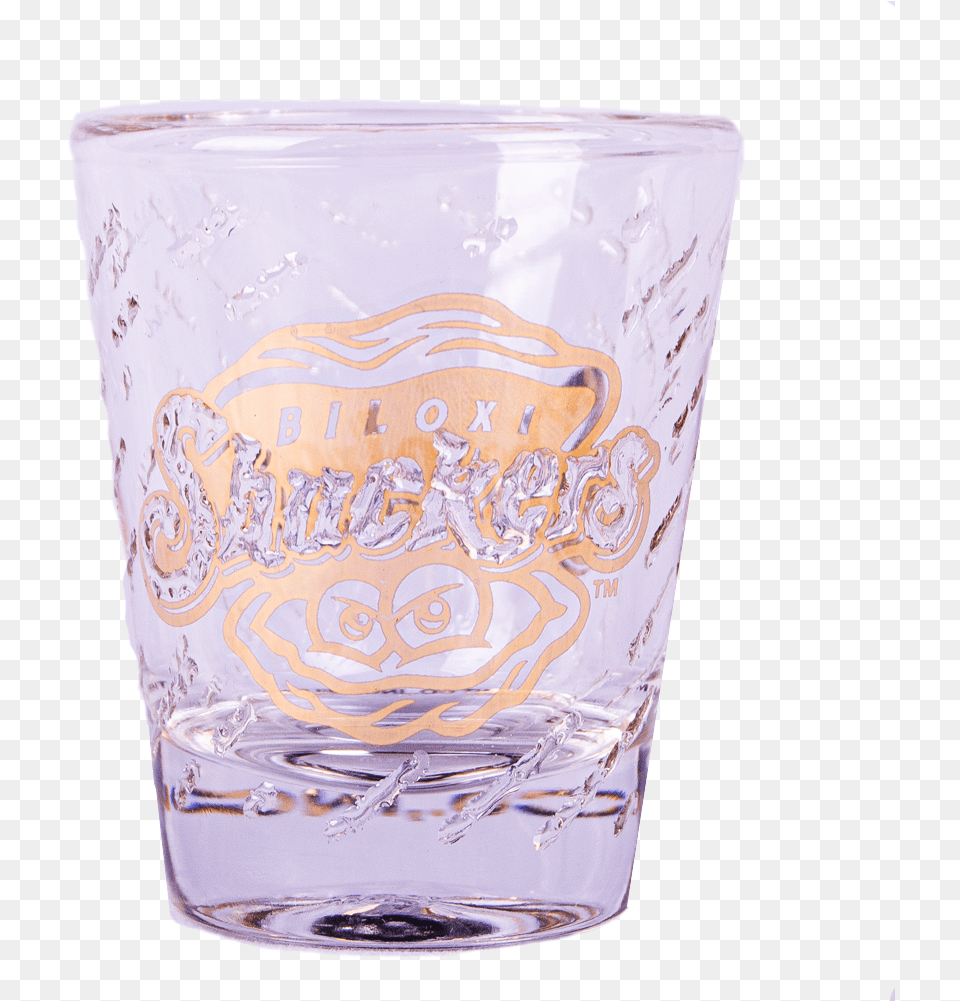 Biloxi Shuckers Drinkware Gold Ice Shot Glass Pint Glass, Jar, Cup, Pottery, Vase Free Png