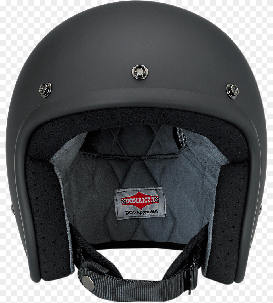 Biltwell 34 Flat Black Unisex Bonanza Motorcycle Riding Motorcycle Helmet, Crash Helmet Free Transparent Png