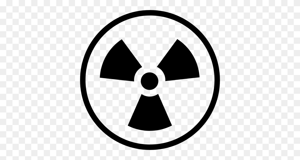 Bim Icons Nuclear Radiation Icon With And Vector Format, Gray Png