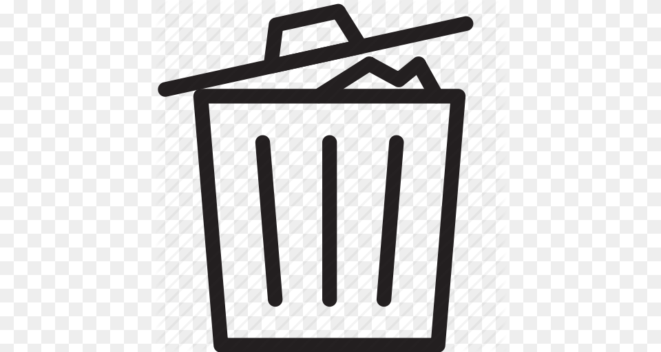 Bin Delete Garbage Recycle Recycle Bin Remove Trash Icon, Bag, Gate Png Image