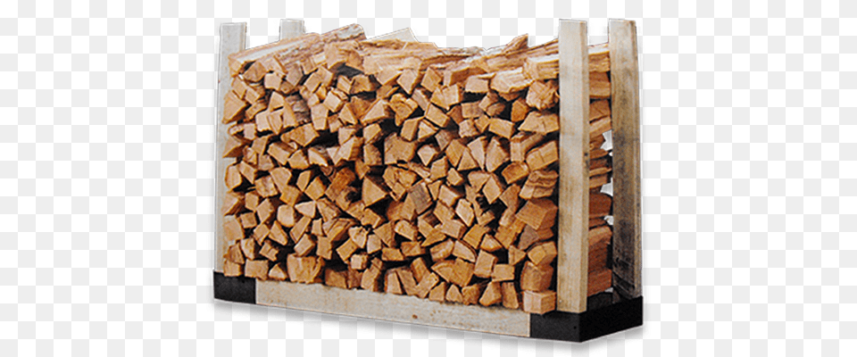 Bin Of Dried Split And Stacked Oak Firewood Hy C Co Slrk Black Painted Steel Log Rack Bracket Kit, Lumber, Wood Png