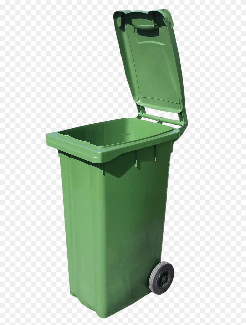 Bin Open Green Wheelie, Tin, Can, Trash Can, Machine Png Image