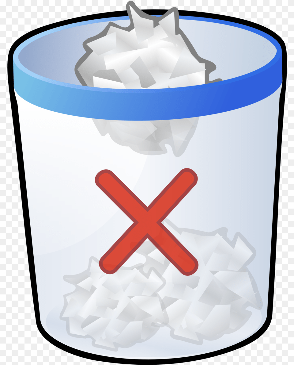 Bin With A Cross, Paper Free Transparent Png