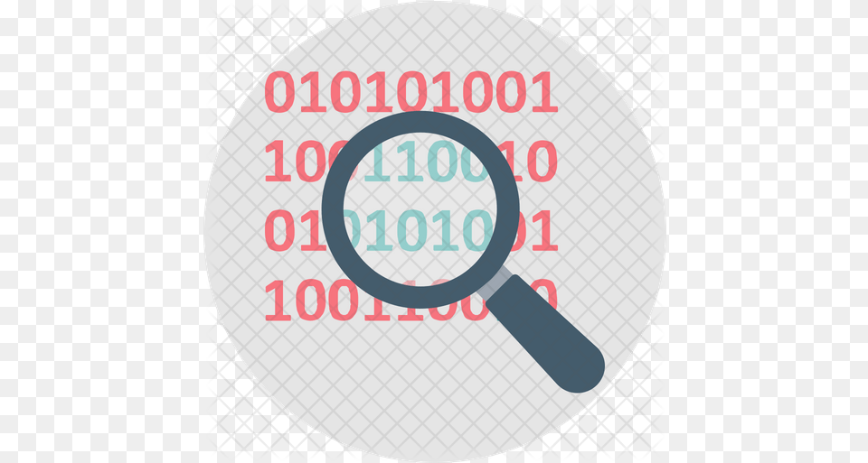 Binary Code Icon Dot, Magnifying Png Image