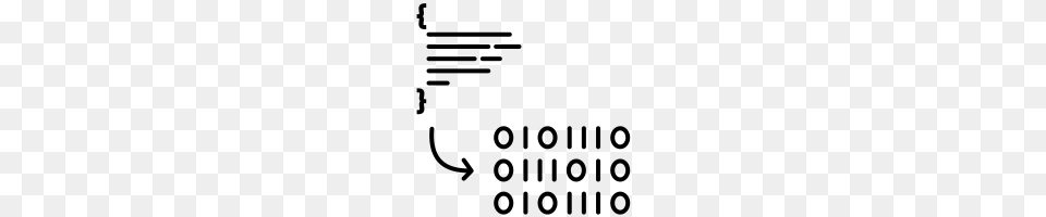 Binary Code Icons Noun Project, Gray Png Image