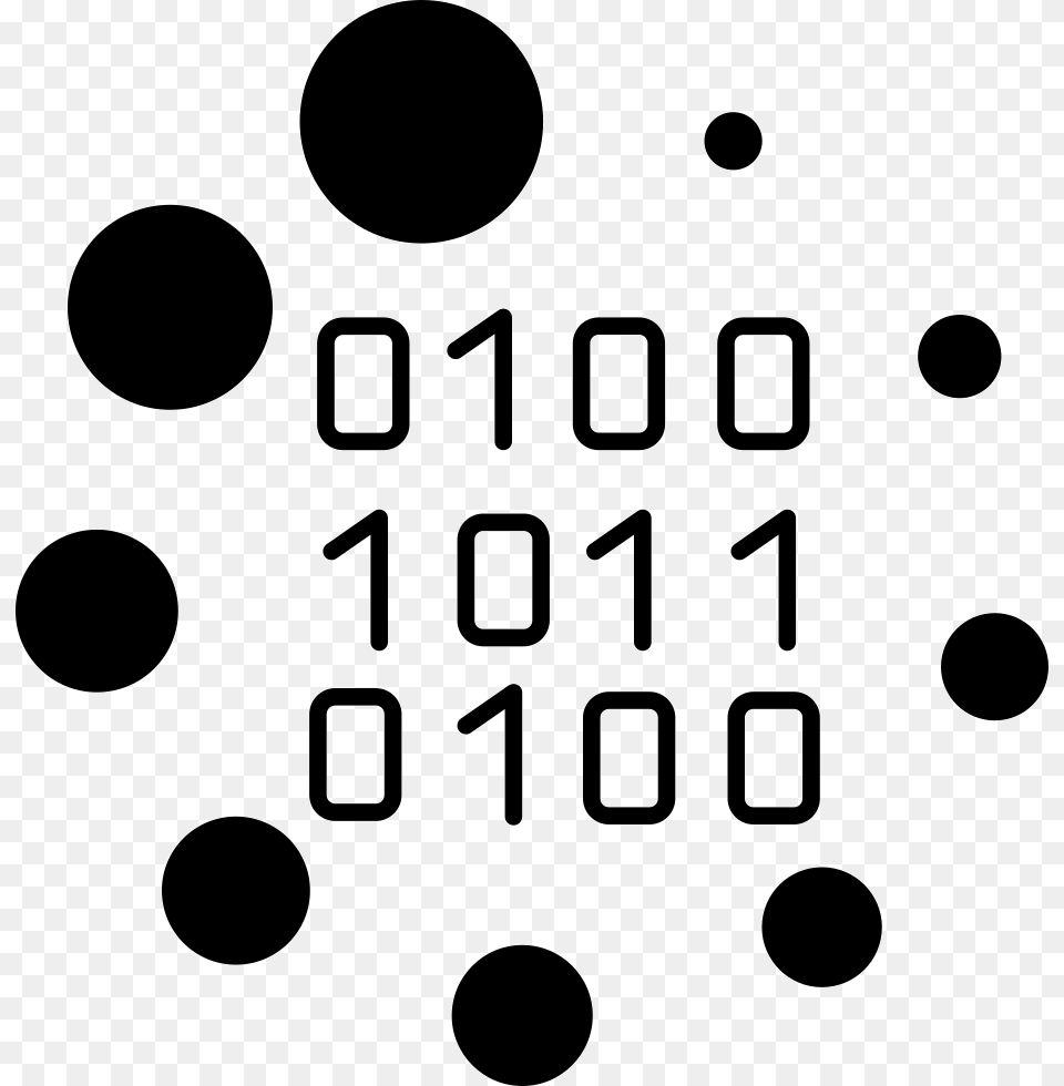 Binary Code Loading Symbol Binary Code Symbol, Pattern, Stencil, Text, Ball Free Png