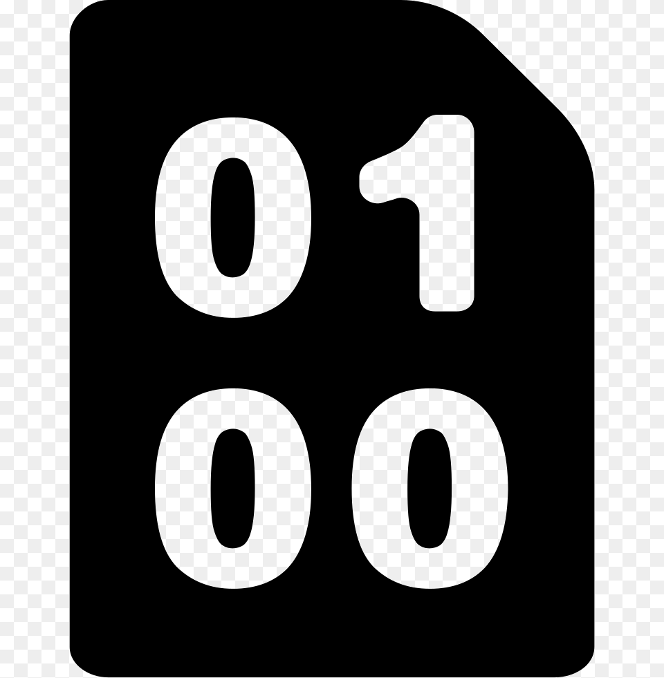Binary Code With Zeros And One Icon Download, Number, Symbol, Text Png