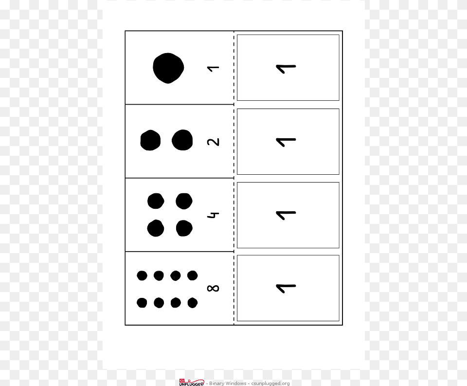 Binary Numbers Cs Unplugged, Game, Text, Domino Png Image