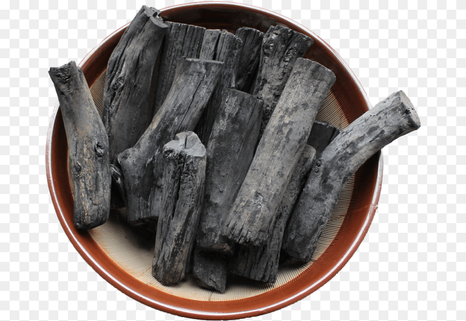 Binchotan Charcoal Japanese Bbq Coal, Wood, Plate Free Png Download