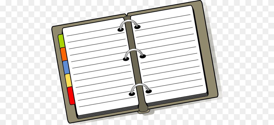 Binder Clipart, Diary, Page, Text Free Png