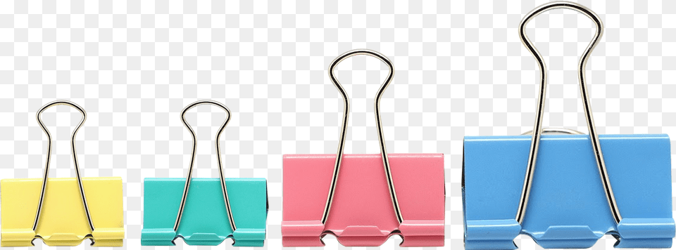 Binder Clips De Color Illustration, File Binder Png Image