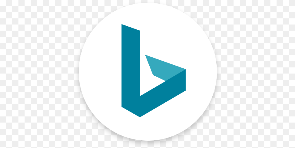Bing App Logo Bing App Logo, Triangle, Text, Symbol, Disk Png